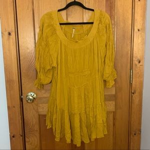 Yellow Boho Free People dress